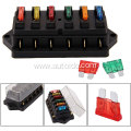 Car Fuse 6Way Blade Fuse Box Block Holder